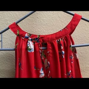 Women’s sleeveless blouse XL Floral